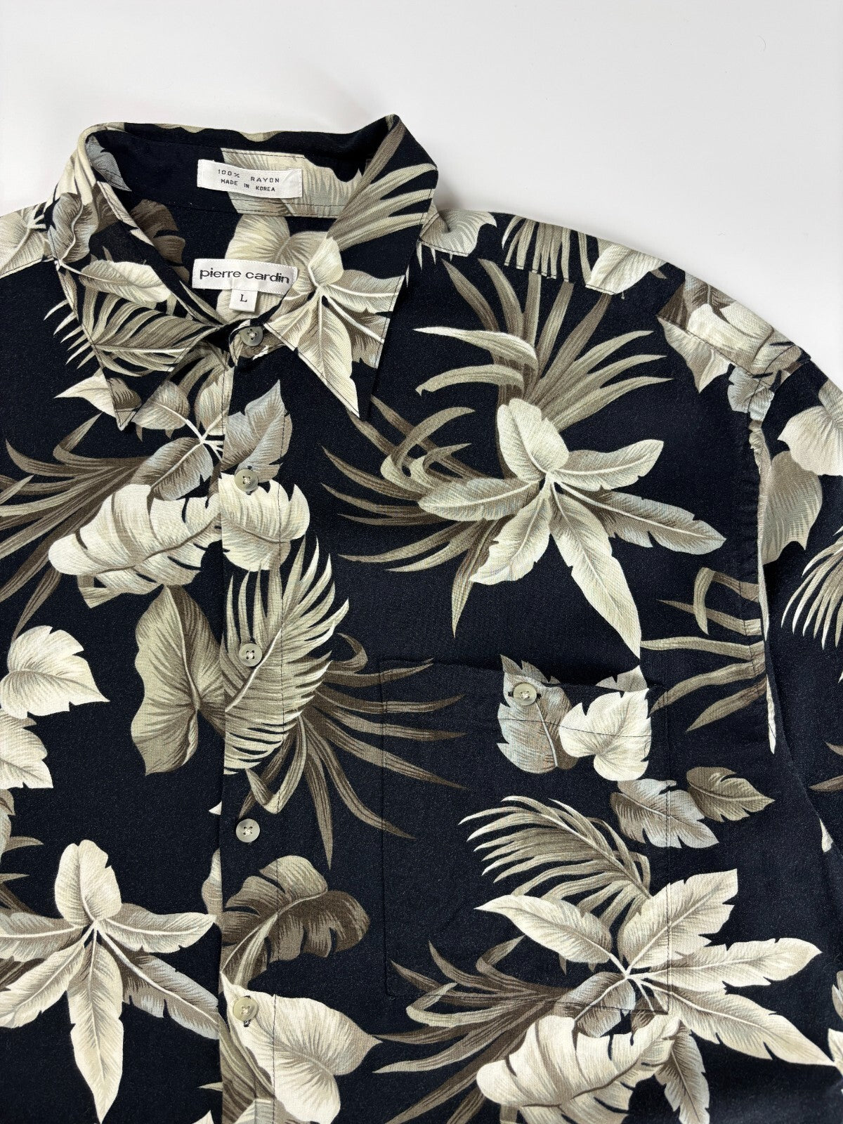 Vintage Pierre Cardin Hawaiian Button Up Shirt