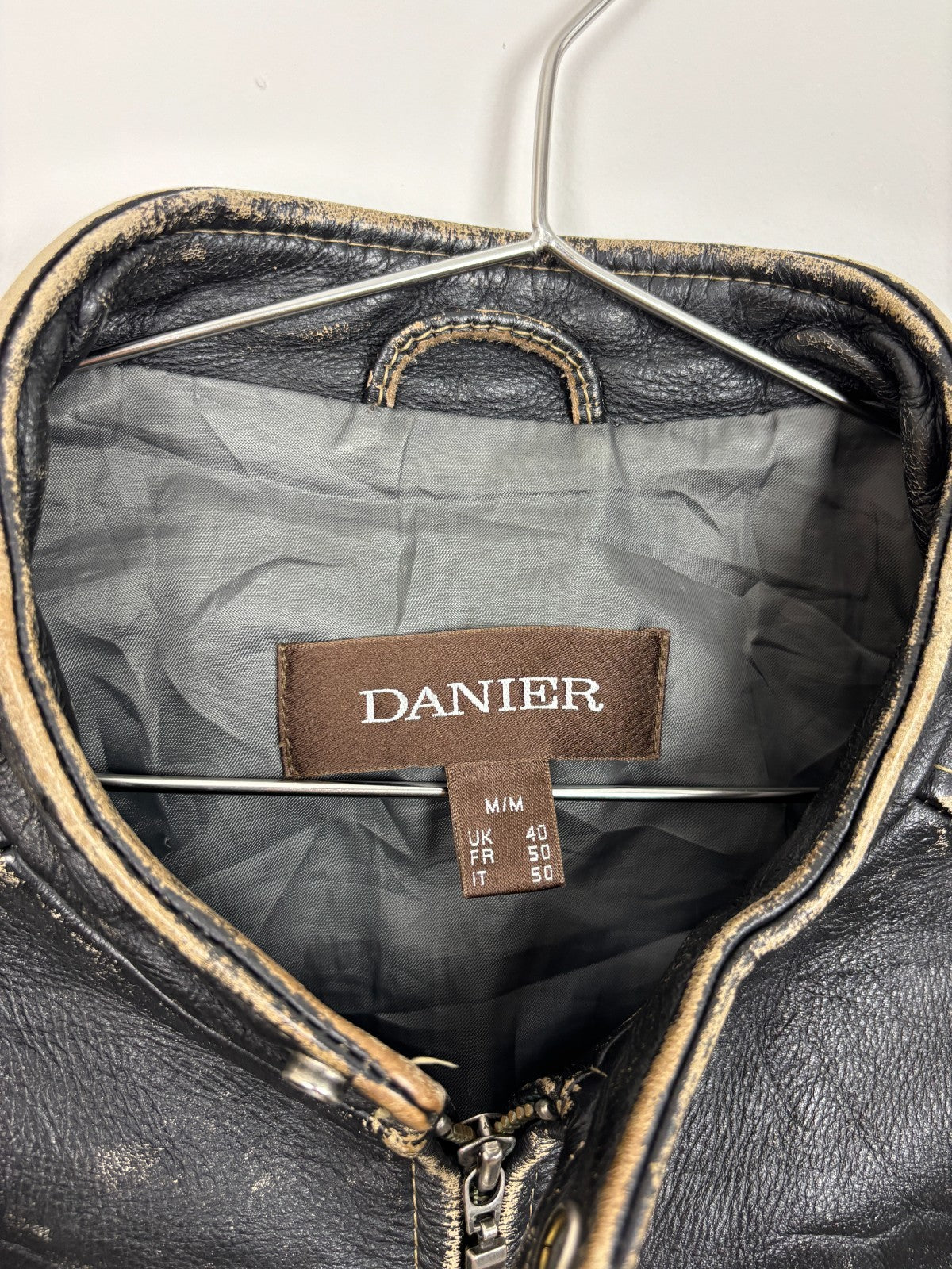 1990s Vintage Danier Leather Biker Jacket