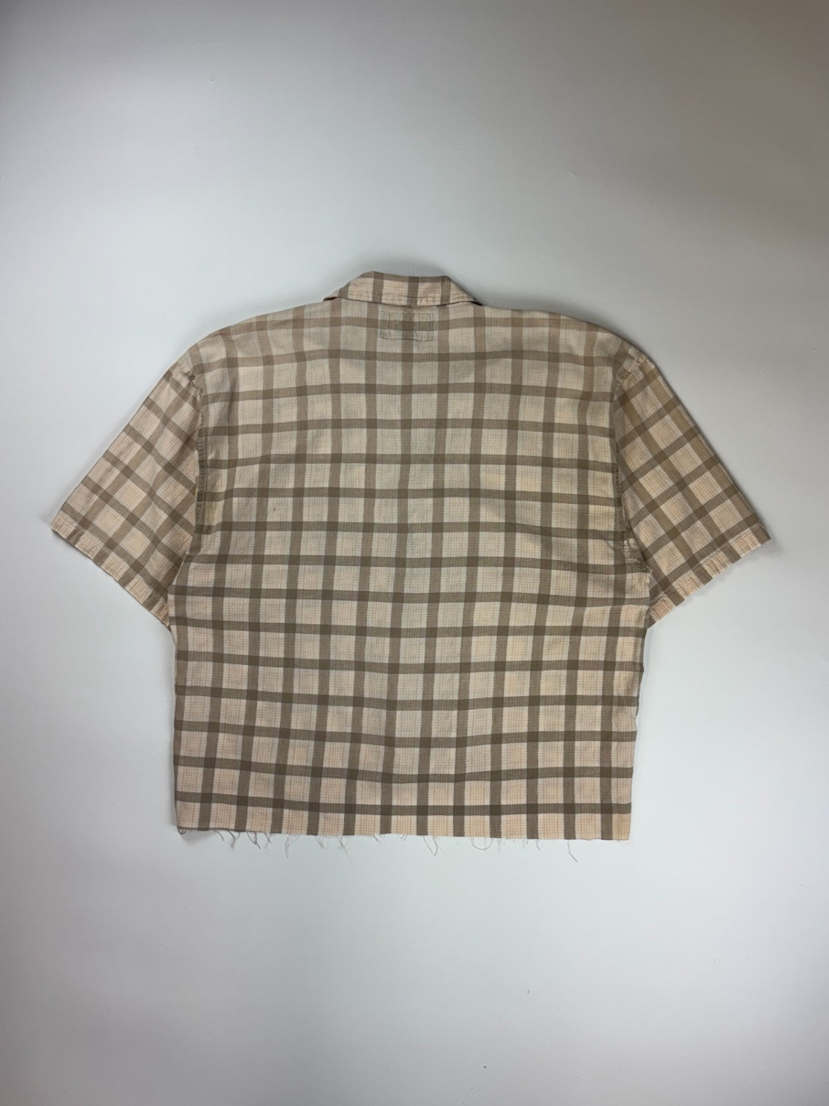 Vintage Roguehaus Plaid Cropped Button Up Shirt