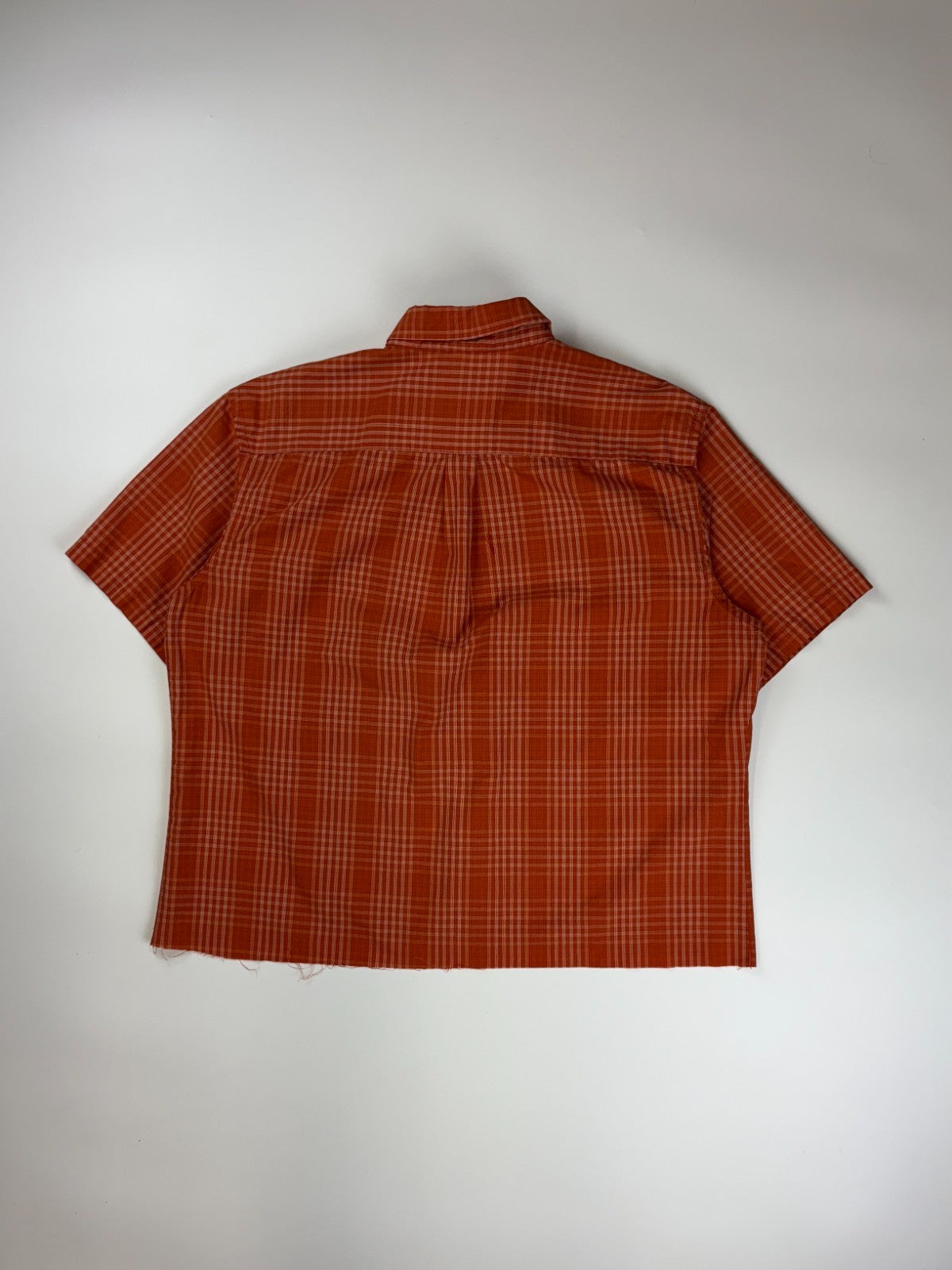 Vintage Roguehaus Plaid Cropped Button Up Shirt