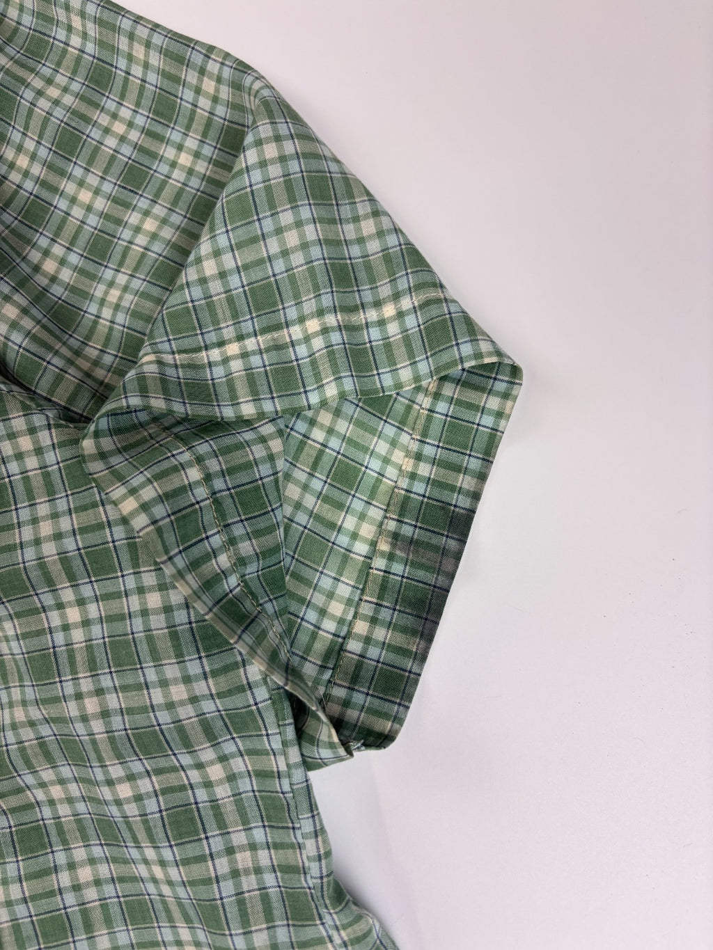 Vintage Roguehaus Plaid Cropped Button Up Shirt