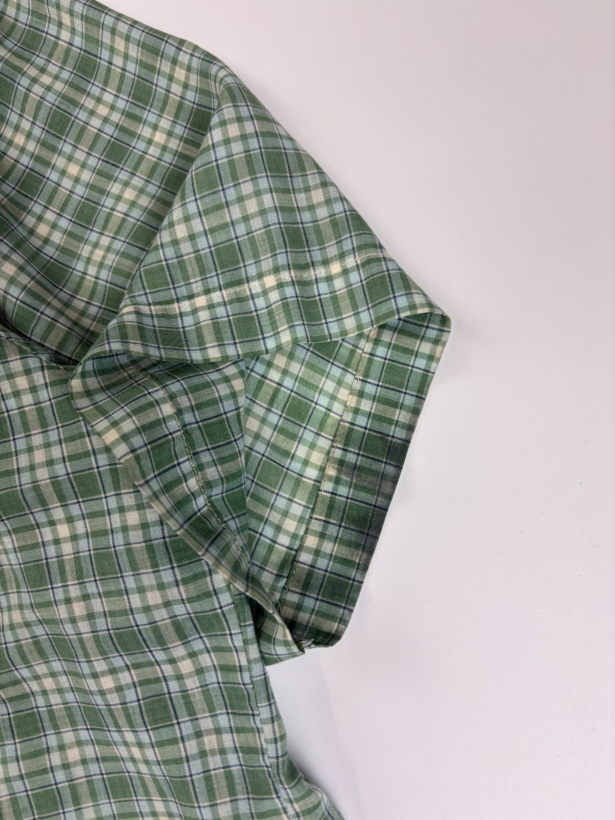 Vintage Roguehaus Plaid Cropped Button Up Shirt