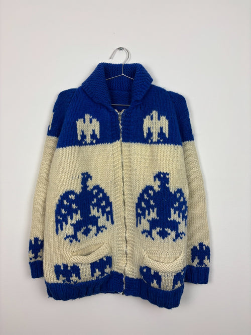 1960s Vintage Hand Knit Cowichan Sweater