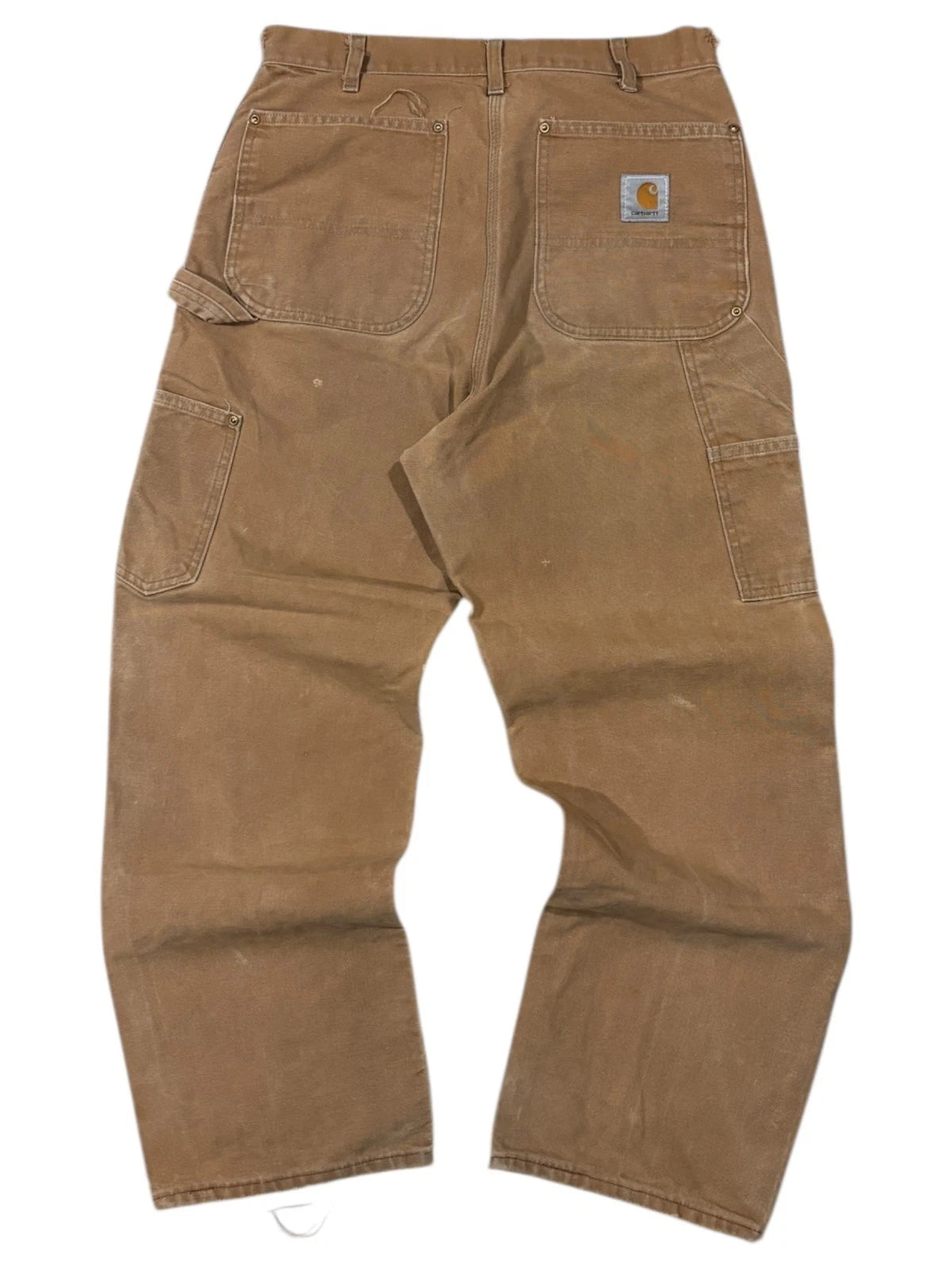 Vintage 1990s Carhartt Double Knee Pants - 34x32 - Beige Tan Workwear Bottoms