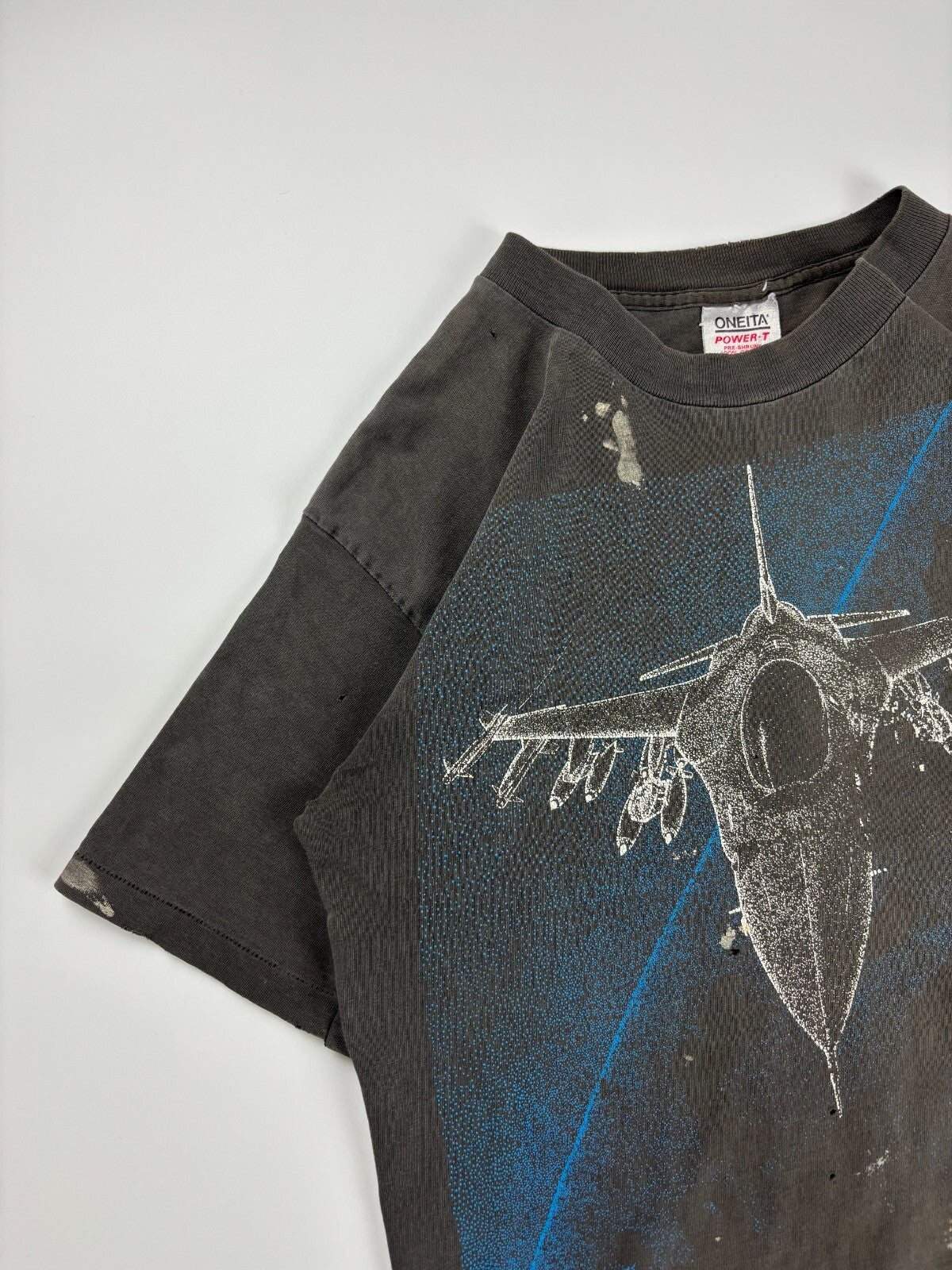 Vintage Reworked F-16 Blackbird Cropped Tee