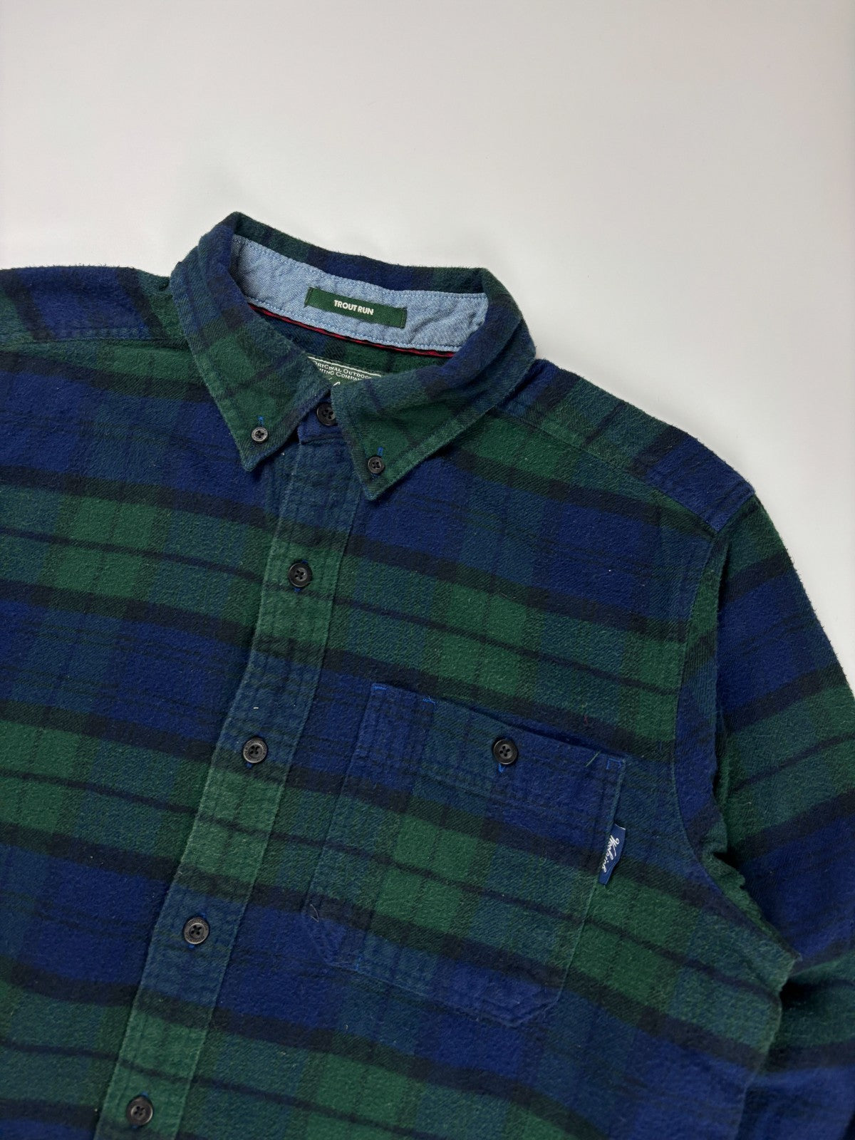 Vintage Woolrich Plaid Cropped Button Up Shirt