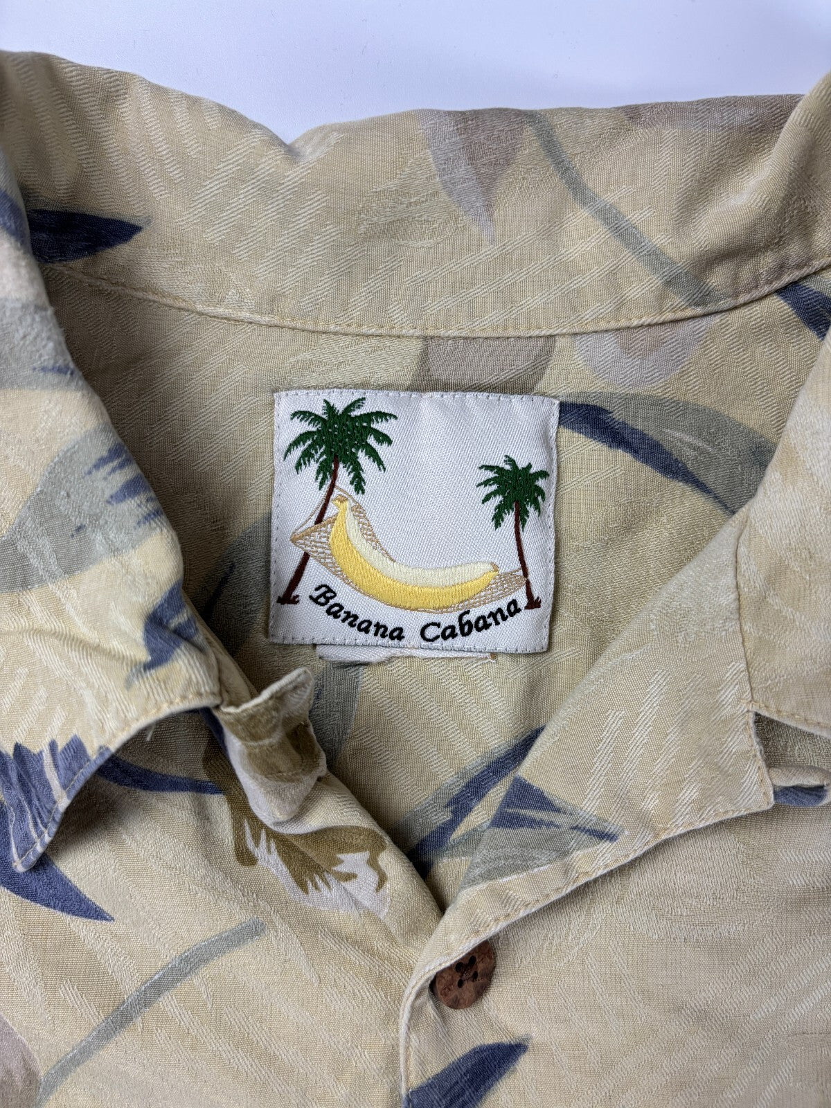 Vintage Banana Cabana Hawaiian Button Up Shirt