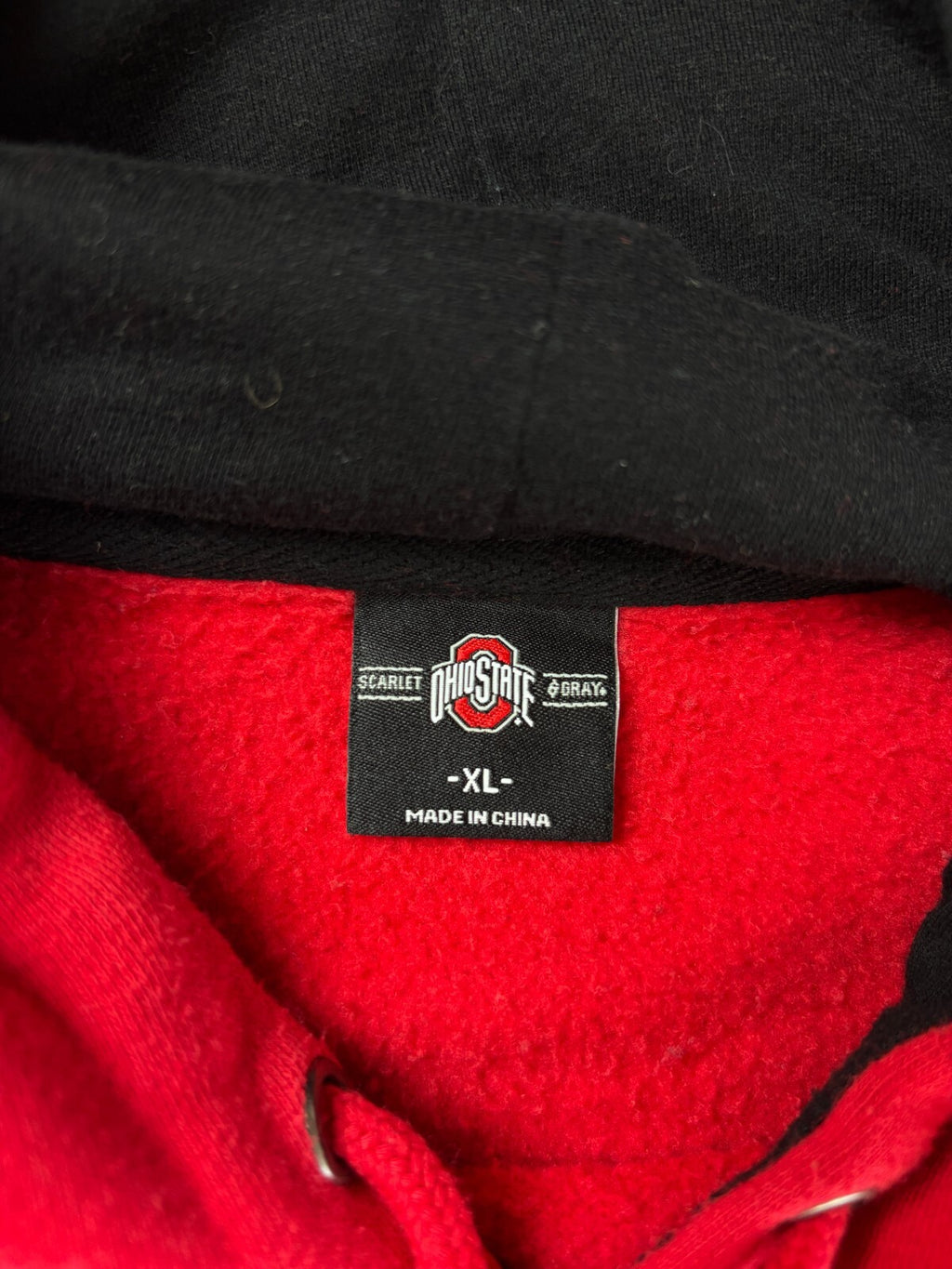 Vintage Ohio State University Hoodie / NCAA Collegiate Sweater / Buckeyes XL Red
