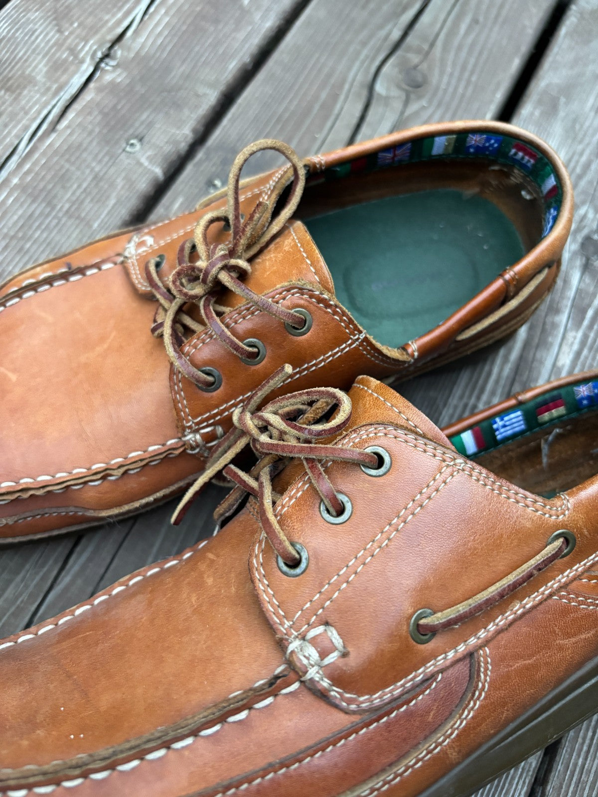 Vintage Leather Boat Shoes
