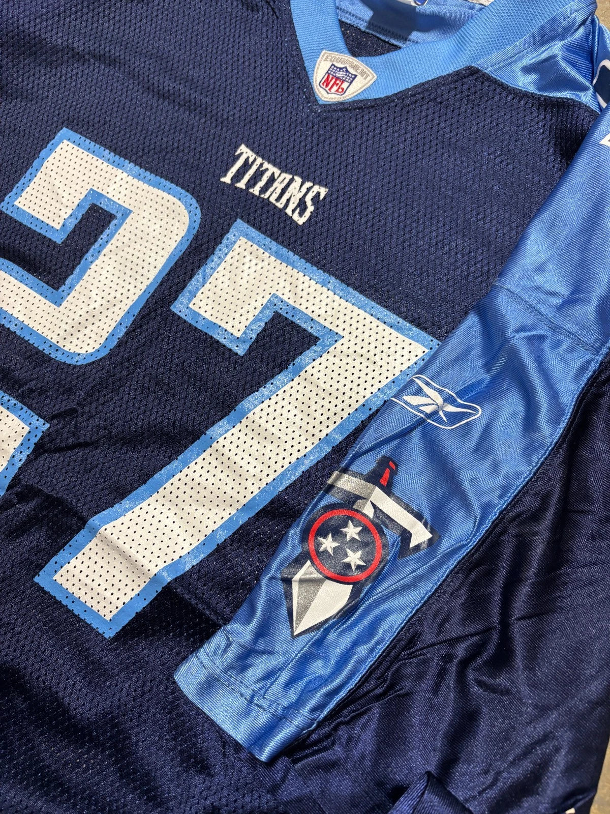 Vintage Tennessee Titans Jersey / Eddie George #27 / NFL Reebok / Blue Size 2XL