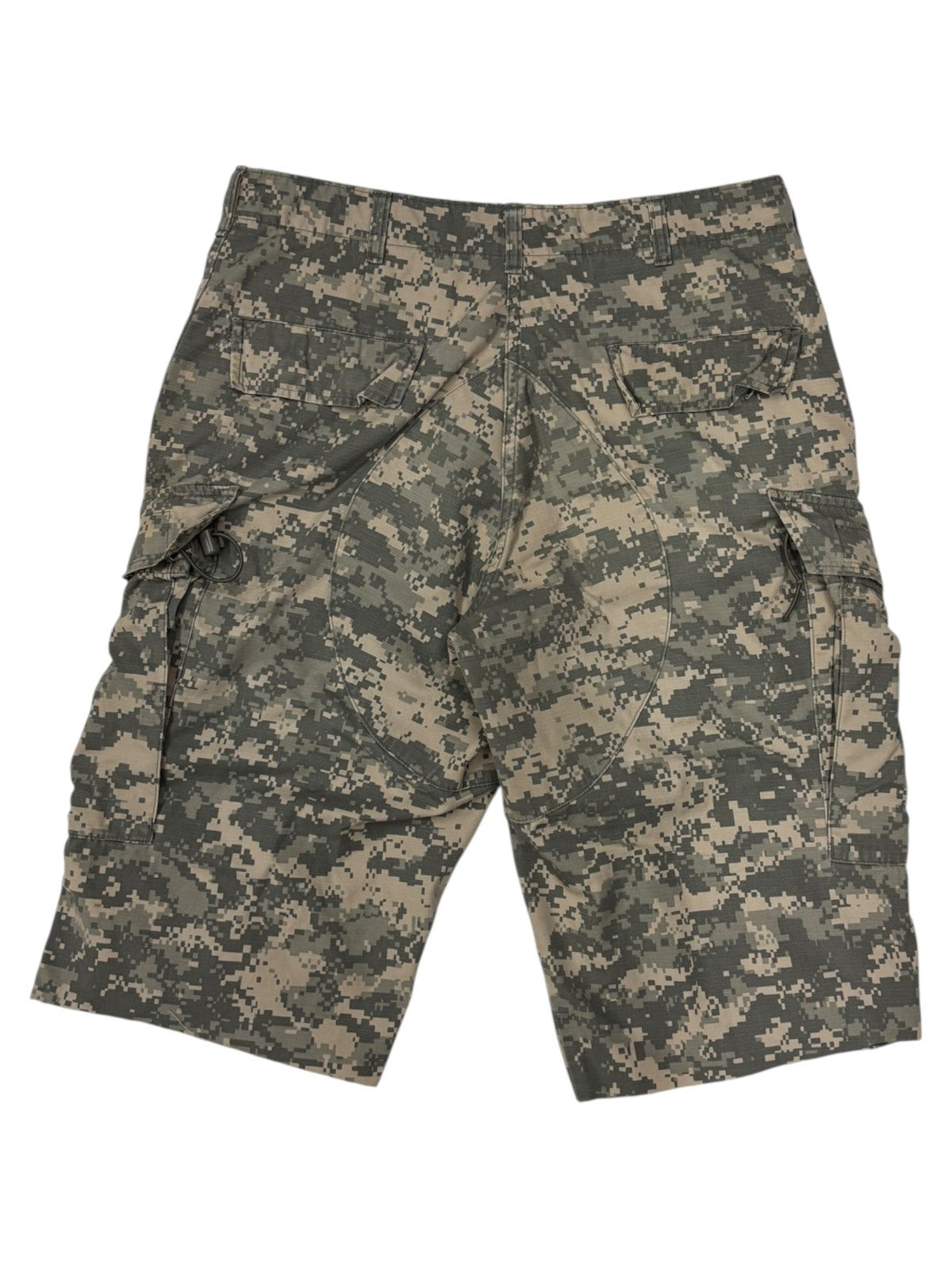 Vintage Military Digital Camo Cargo Shorts