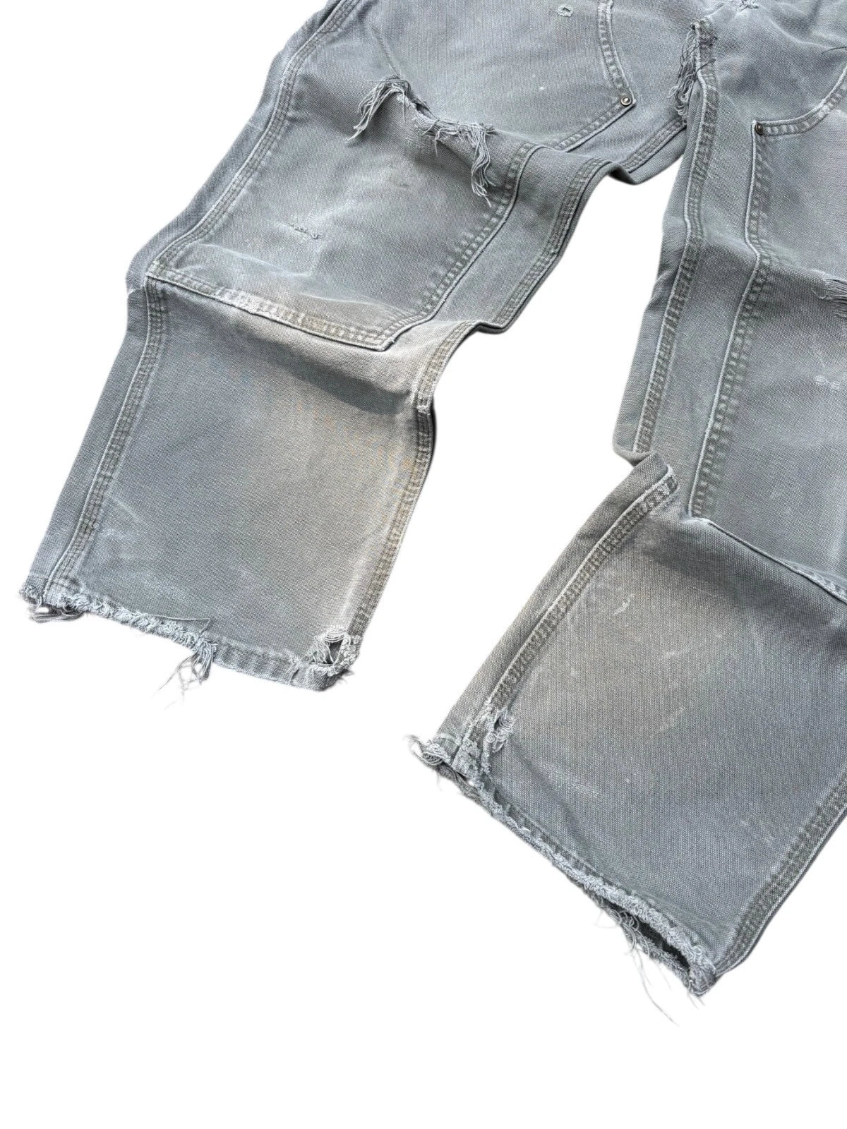 Vintage Olive Carhartt Double Knee Pants - 30x29" - Distressed Workwear Bottoms