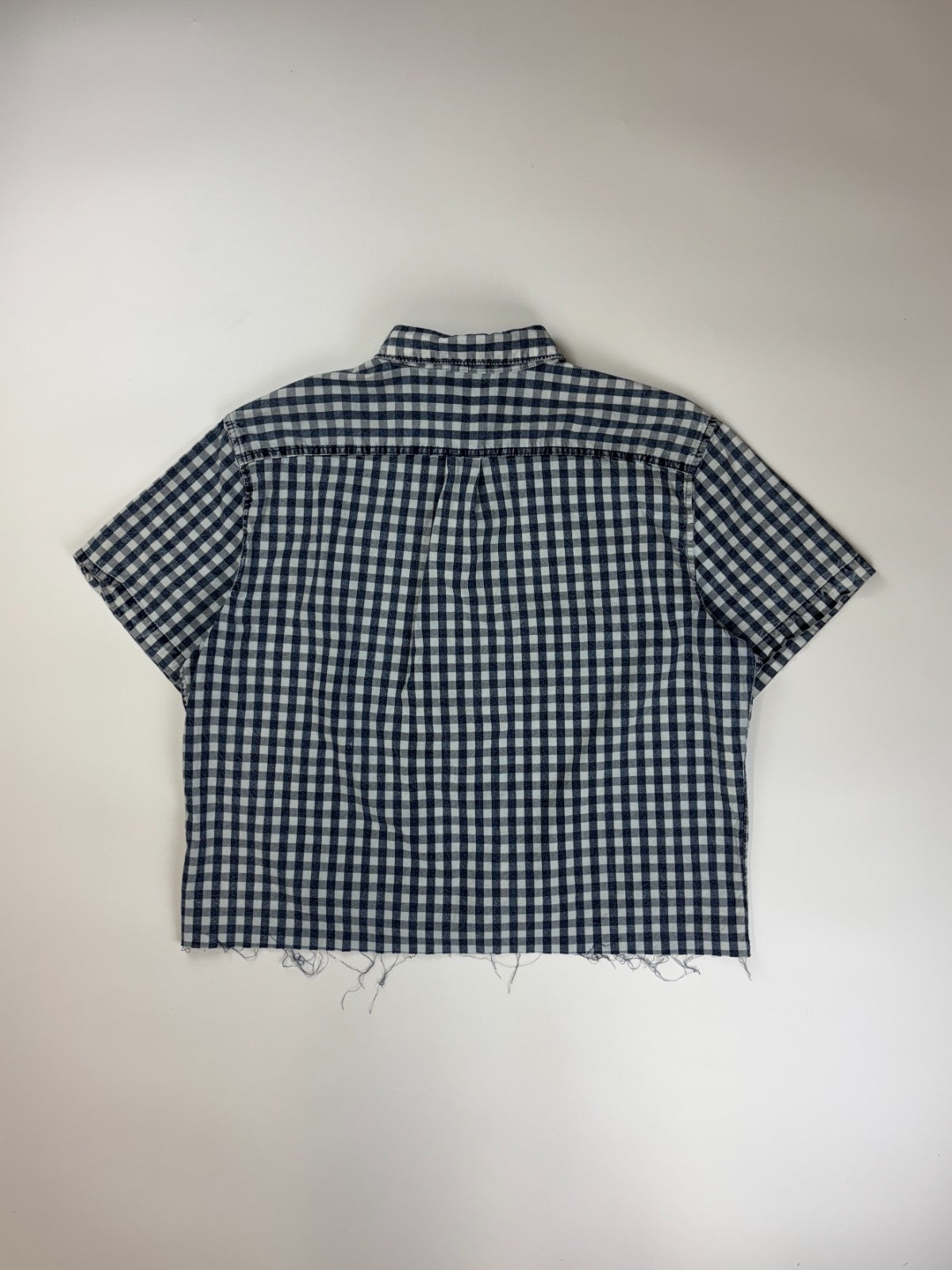 Vintage Roguehaus Plaid Cropped Button Up Shirt