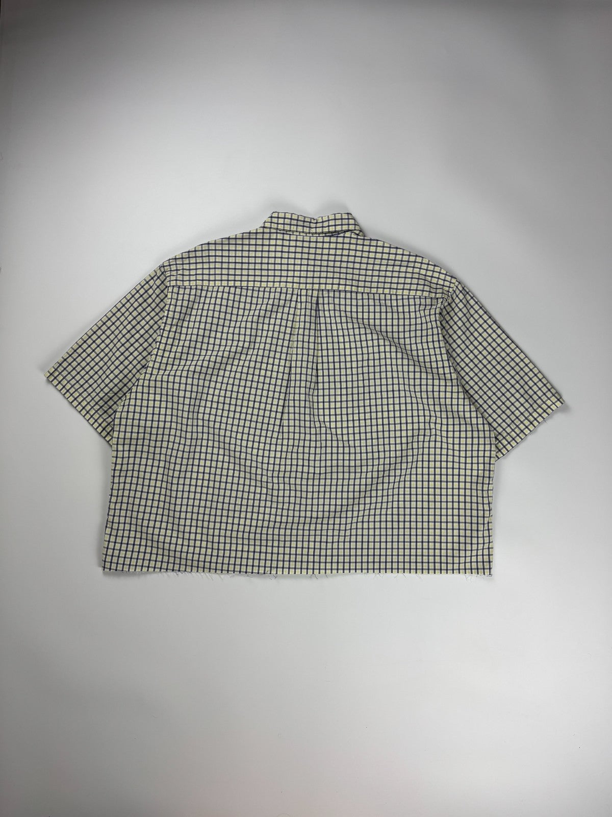 Vintage Nautica Plaid Cropped Button Up Shirt