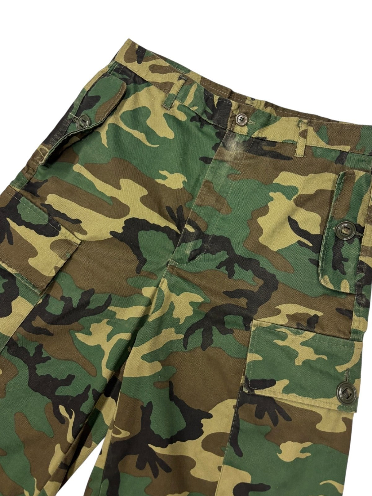 1990s Vintage Military Camo Cargo Shorts