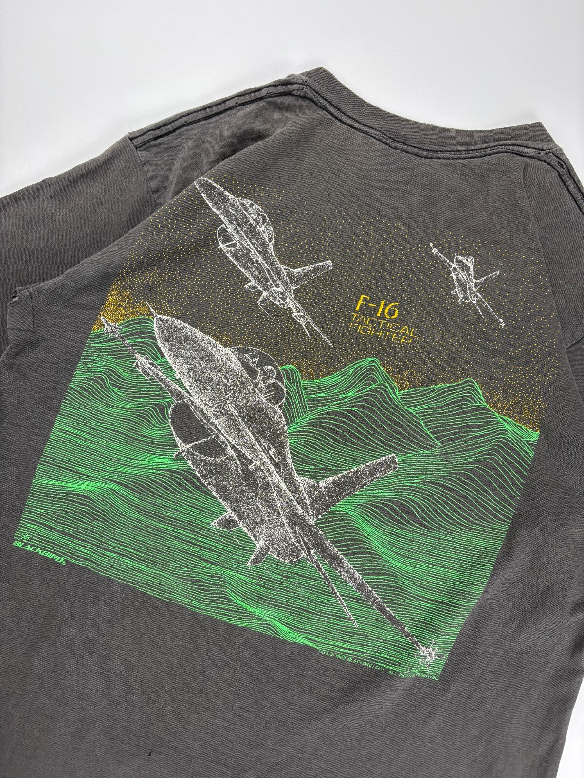 Vintage Reworked F-16 Blackbird Cropped Tee