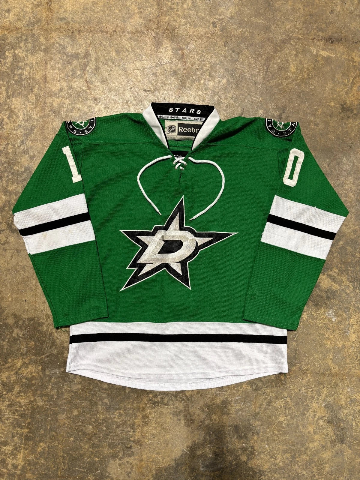 Vintage Dallas Stars Jersey / Patrick Sharp #10 / NHL / Reebok Green Size Large