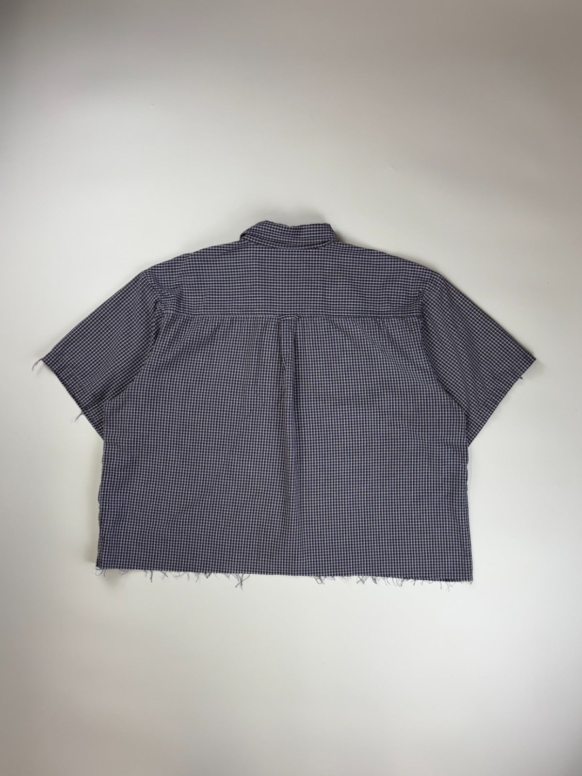 Vintage Roguehaus Plaid Cropped Button Up Shirt
