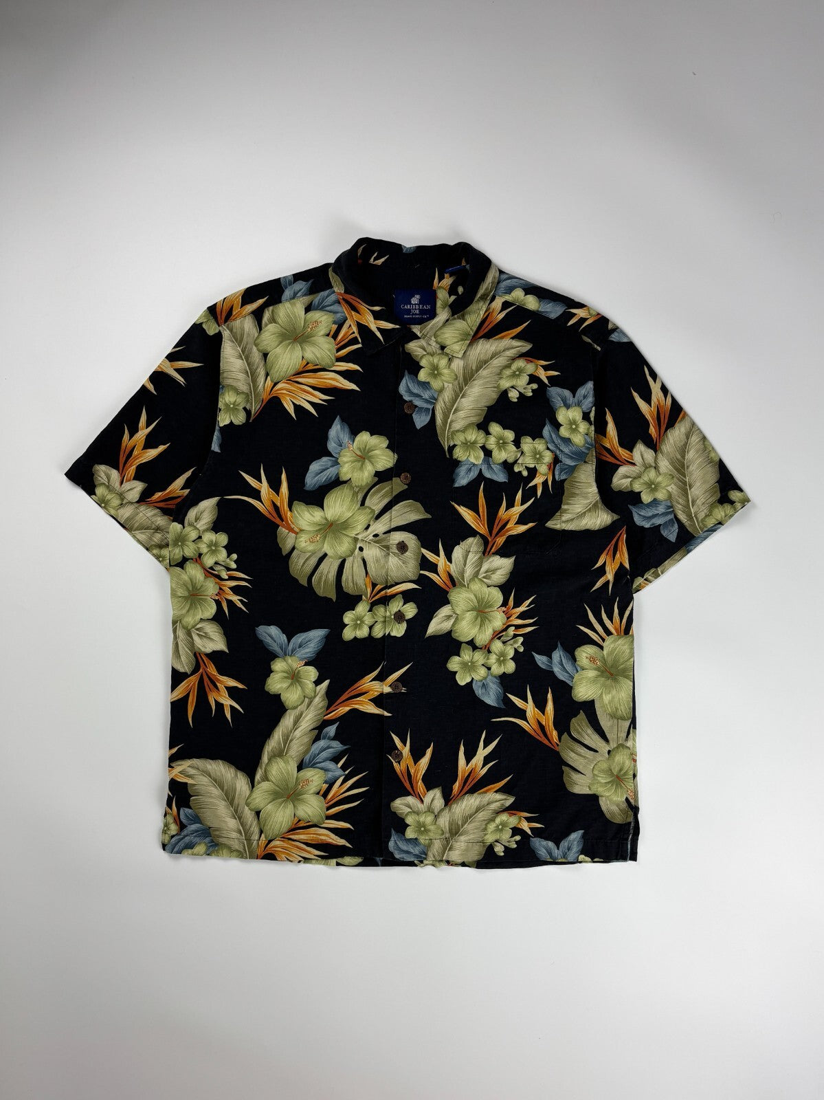 Vintage Caribbean Joe Hawaiian Button Up Shirt