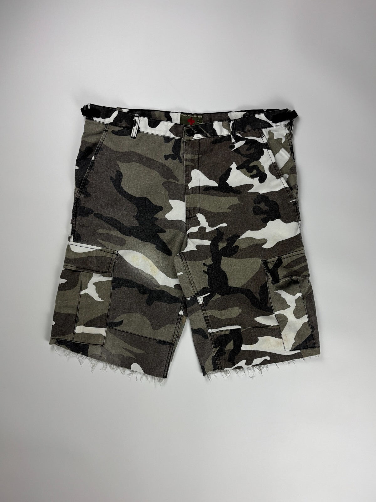 Vintage Military Camo Cargo Shorts