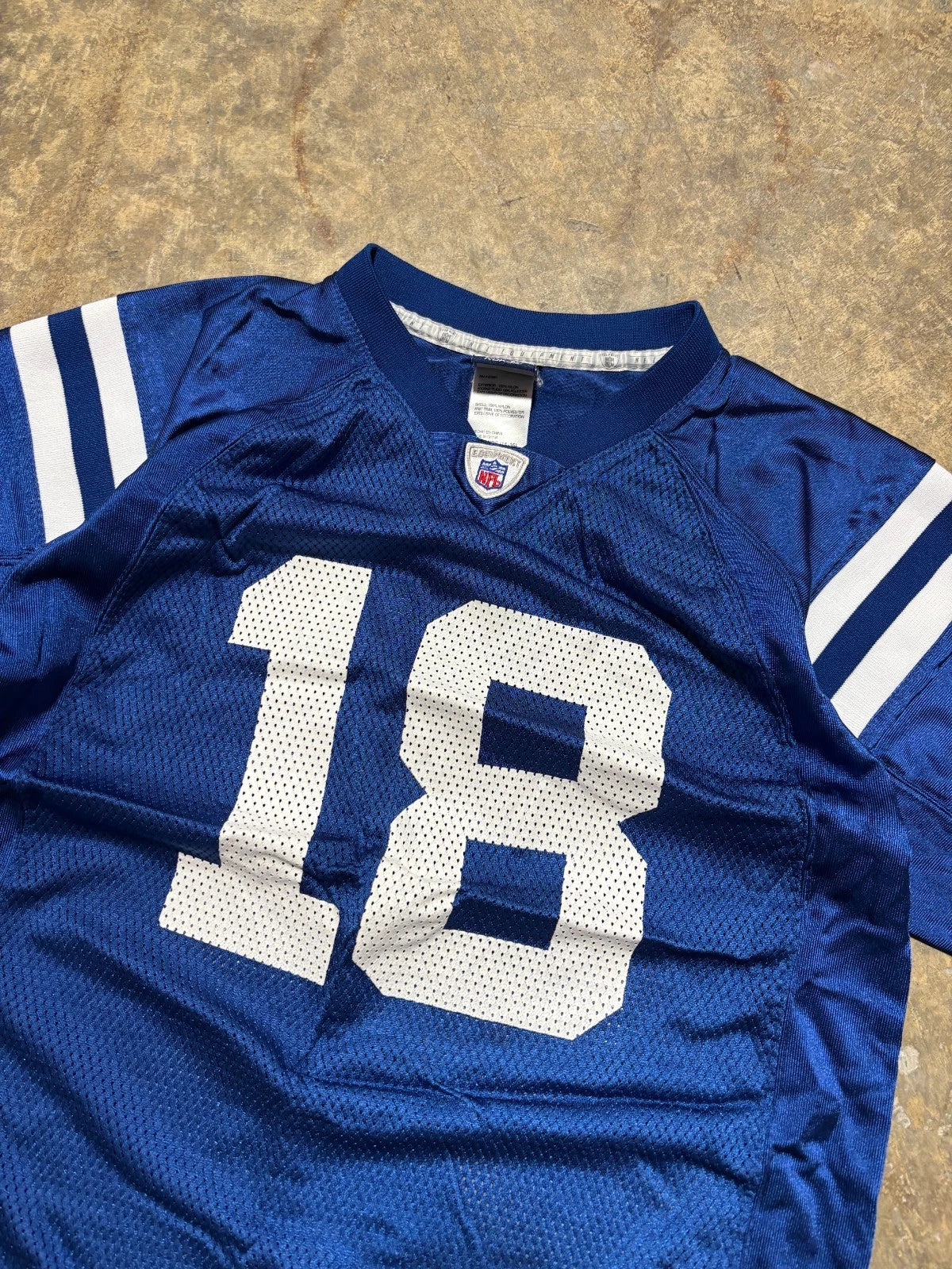 Vintage Indianapolis Colts Jersey / Peyton Manning #18 / NFL Football / Blue