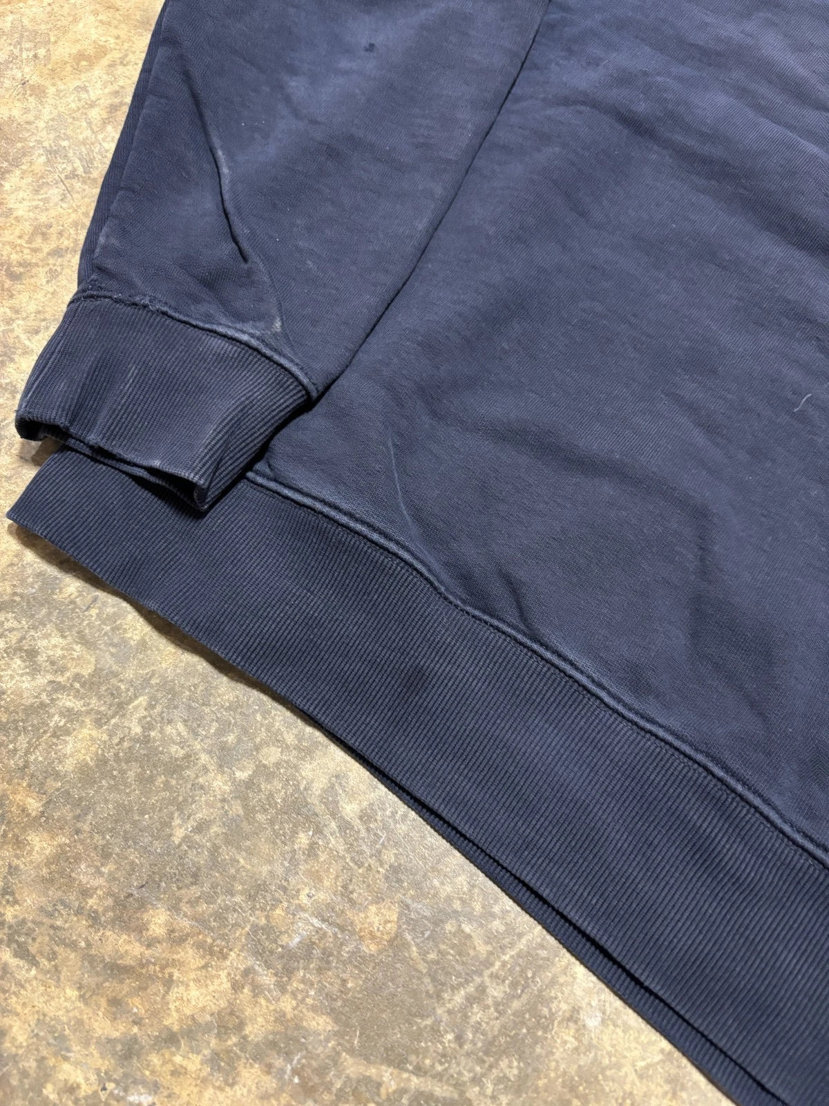 Vintage Carhartt Pocket Sweatshirt - Workwear Sweater - Size Medium - Navy Blue