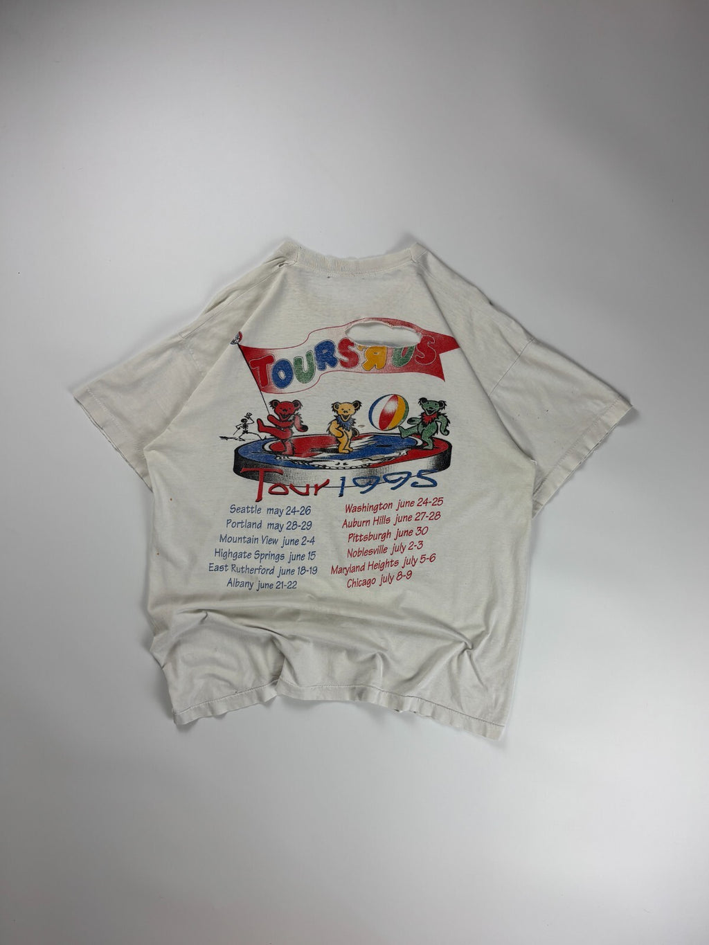 Vintage 1995 Grateful Dead Tours R Us Band Tee