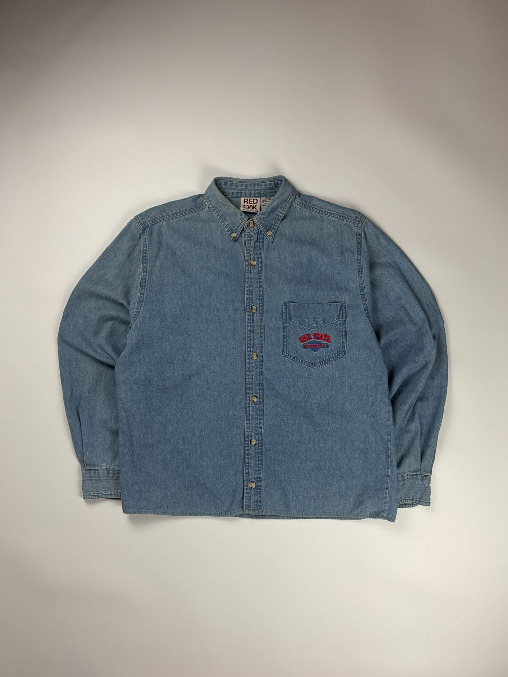 Vintage Ohio State Buckeyes Cropped Button Up Shirt