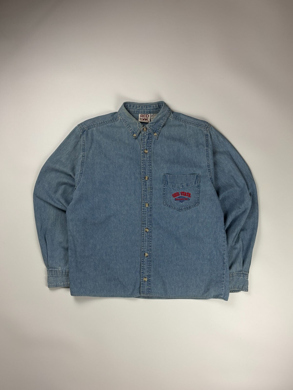 Vintage Ohio State Buckeyes Cropped Button Up Shirt