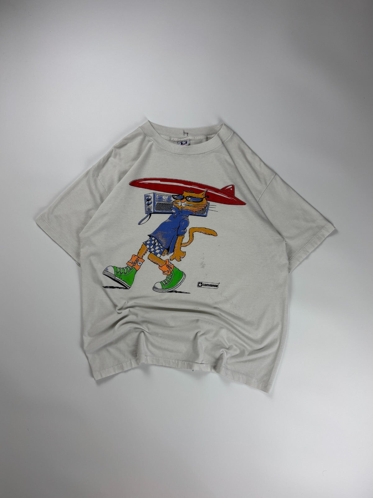 Vintage Converse Surfer Cat Tee