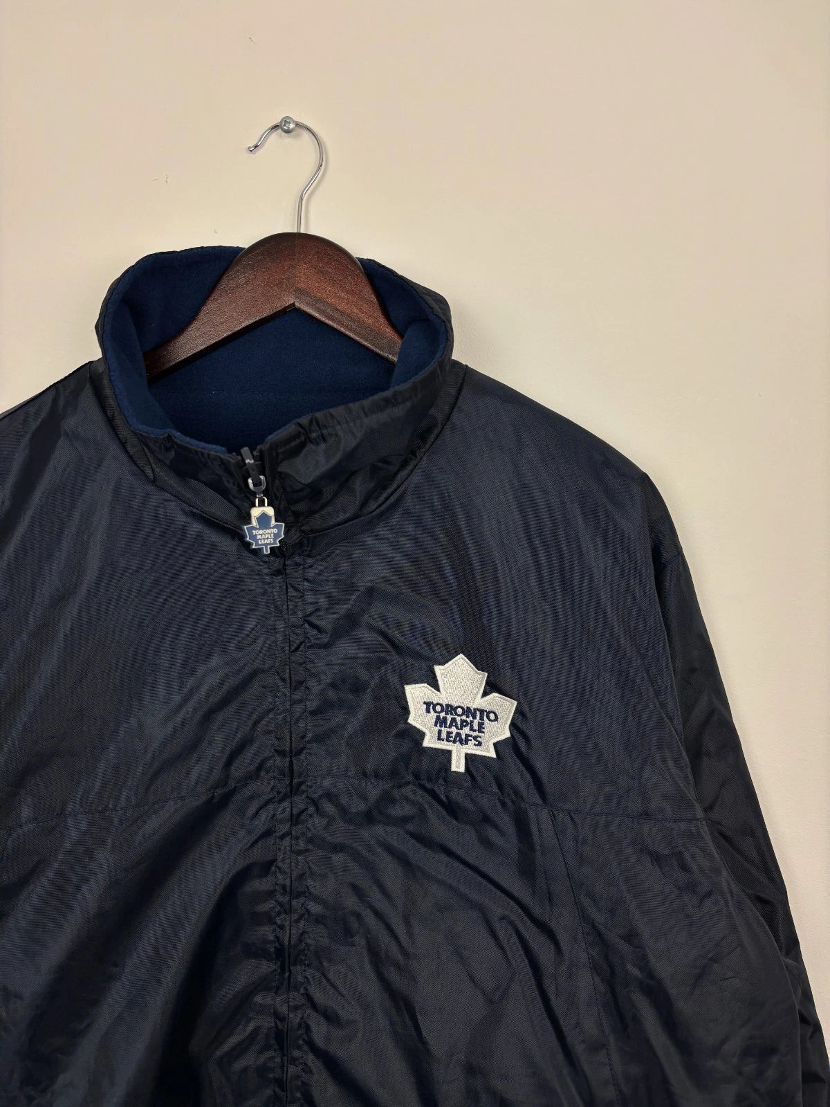 Vintage Blue Toronto Maple Leafs Jacket - Reversible - Size XXL
