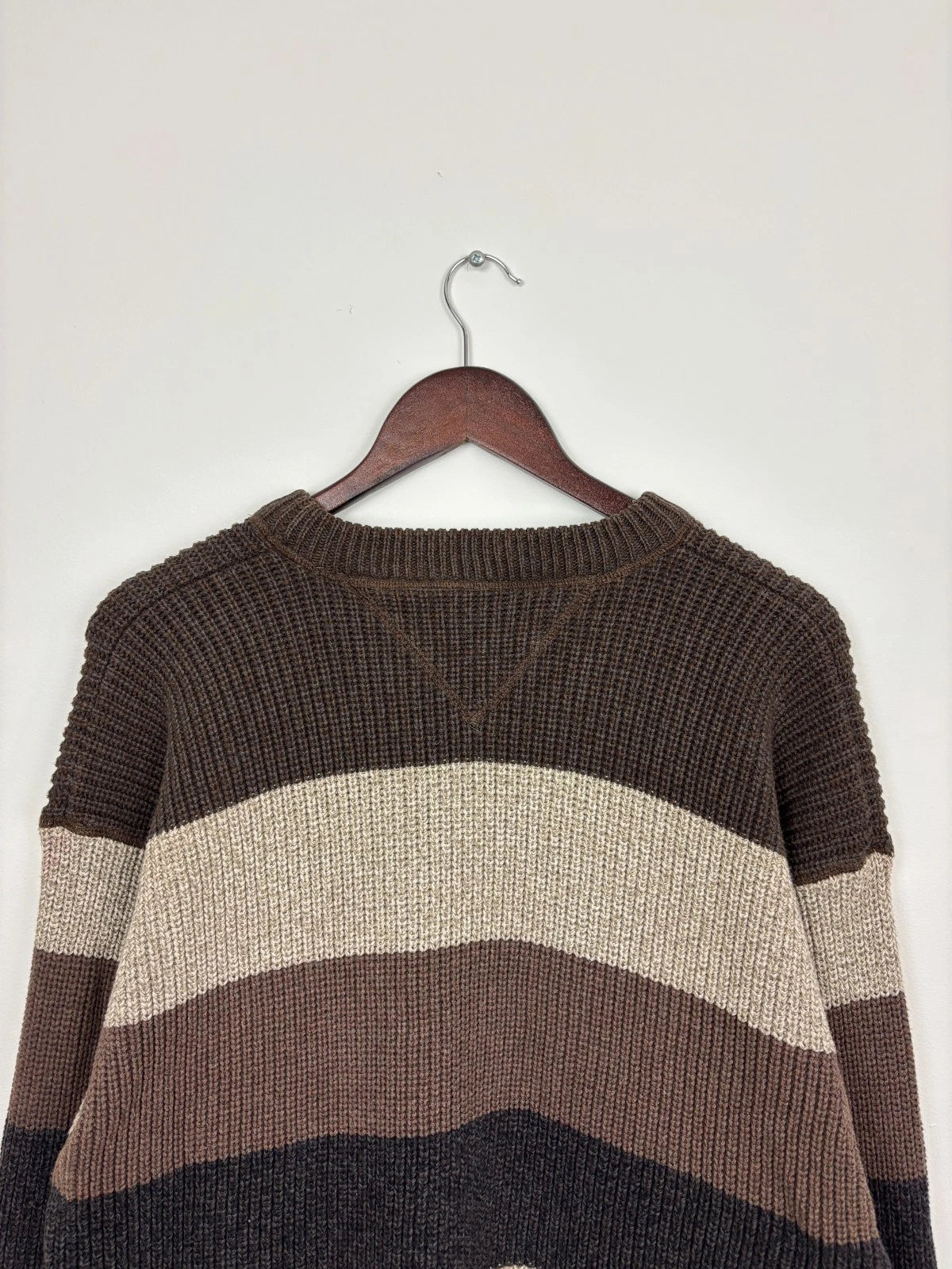 Vintage Brown Oversized Tommy Hilfiger Knit Sweater - Size XXL
