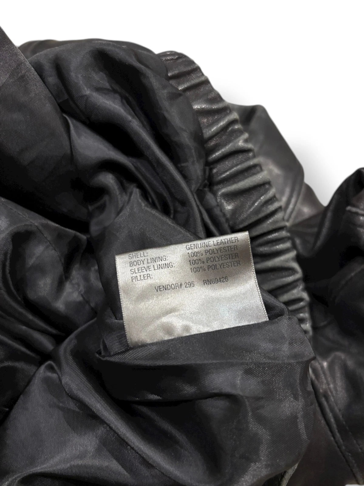 Vintage 1990s Black Leather Jacket - Small - Sergio Valente Insulated Coat