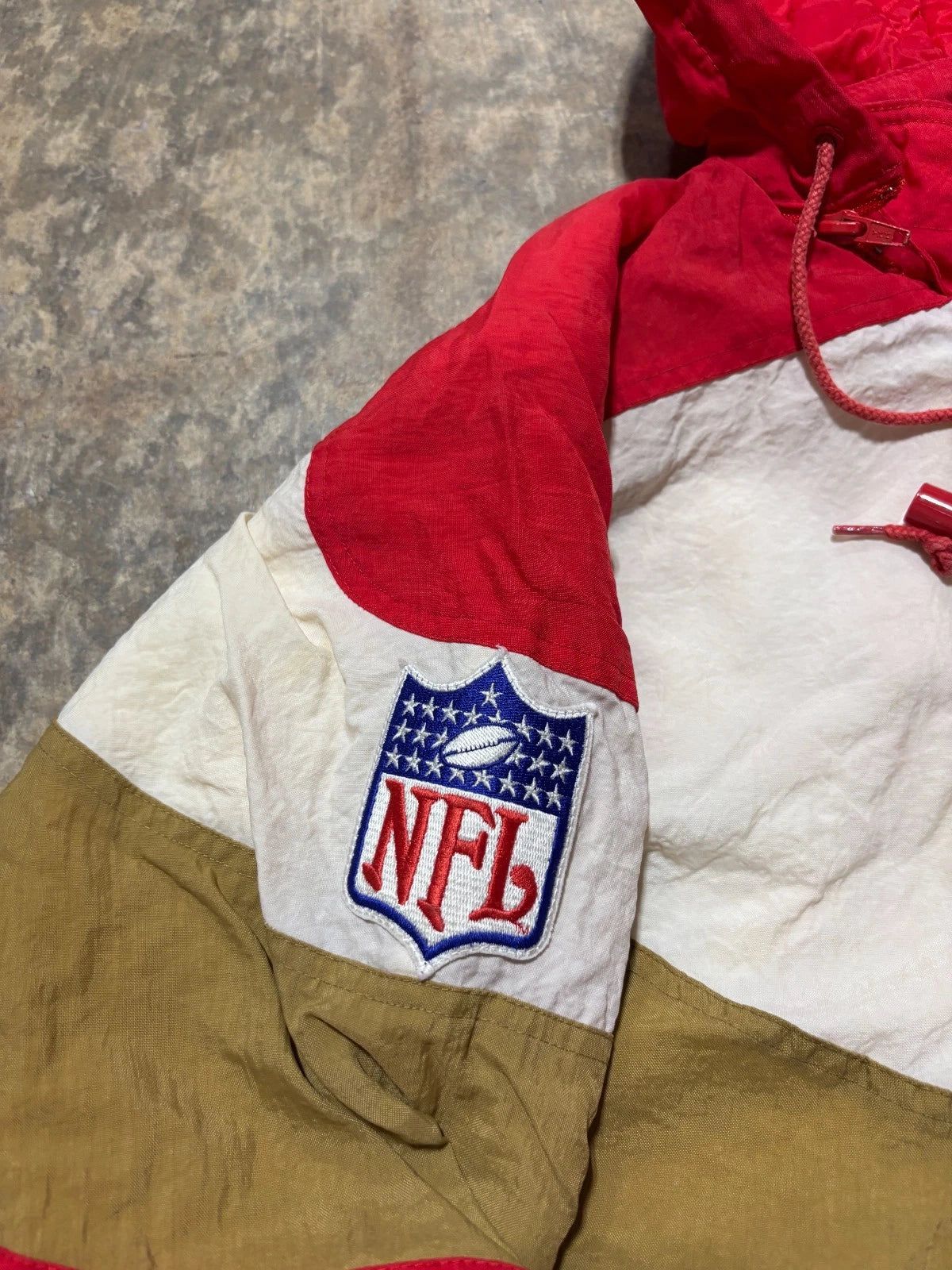 Vintage 1990s Apex San Francisco 49ers Jacket / NFL Football / Red Size Small