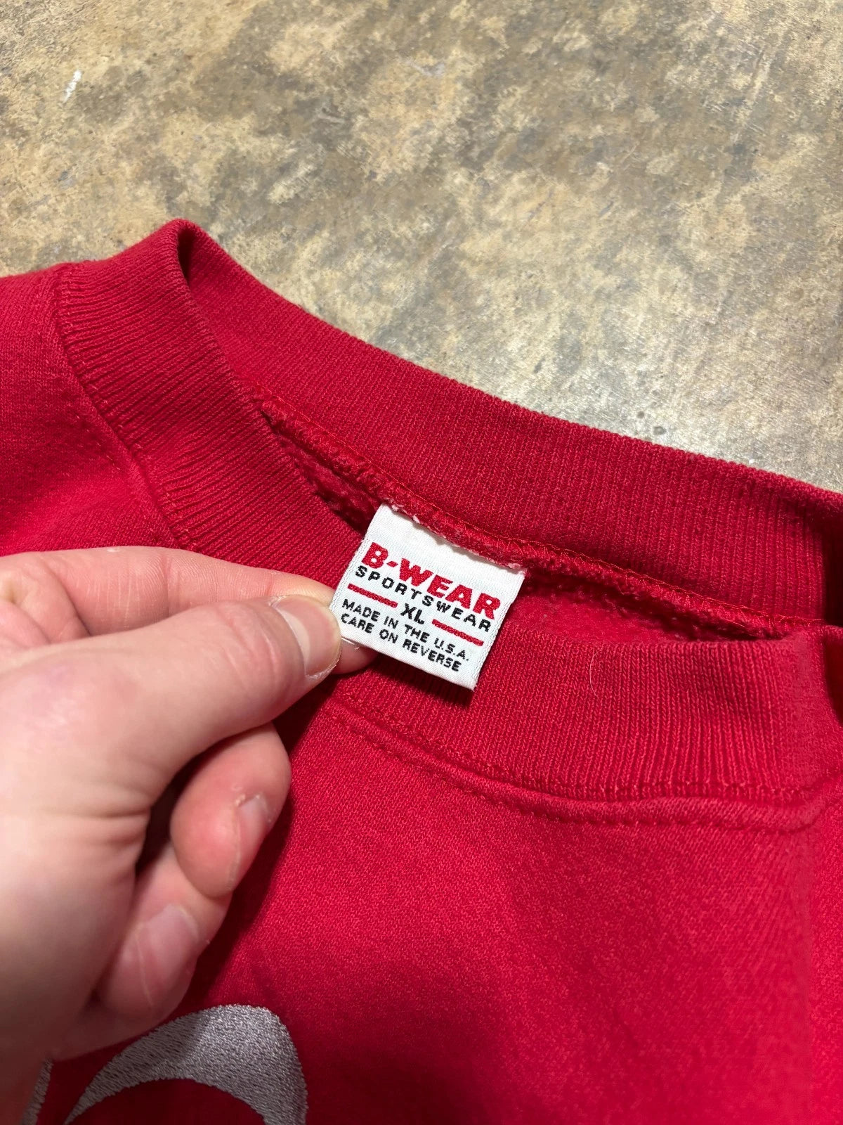 Vintage 1990s Ohio State Buckeyes Sweatshirt - NCAA Sweater - Size XL - Red