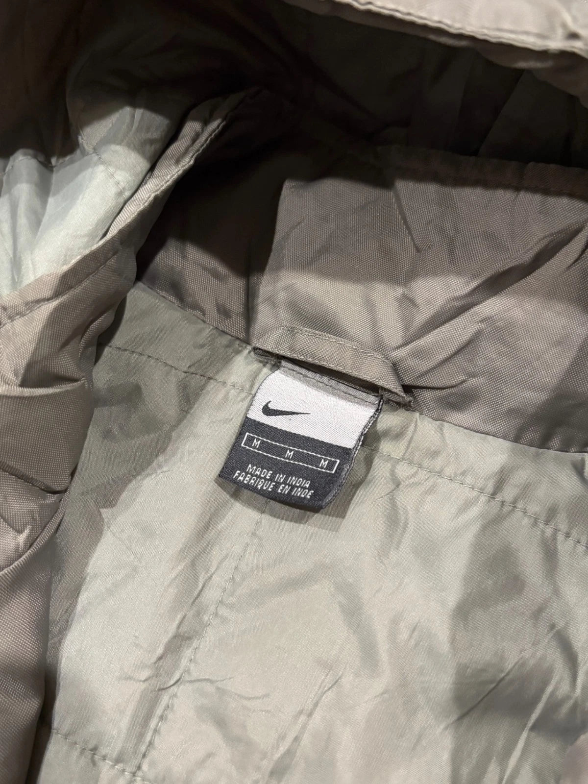 Vintage Nike Parka Jacket - Size Medium - Olive Green - Y2K Zip Up Coat