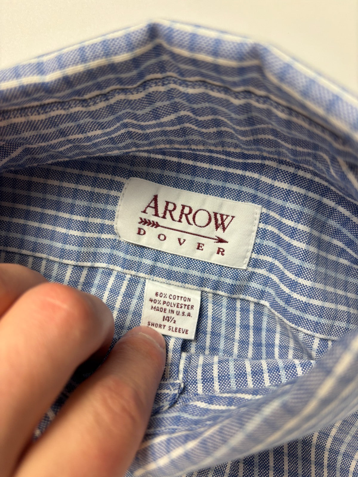 Vintage Arrow Dover Plaid Cropped Button Up Shirt