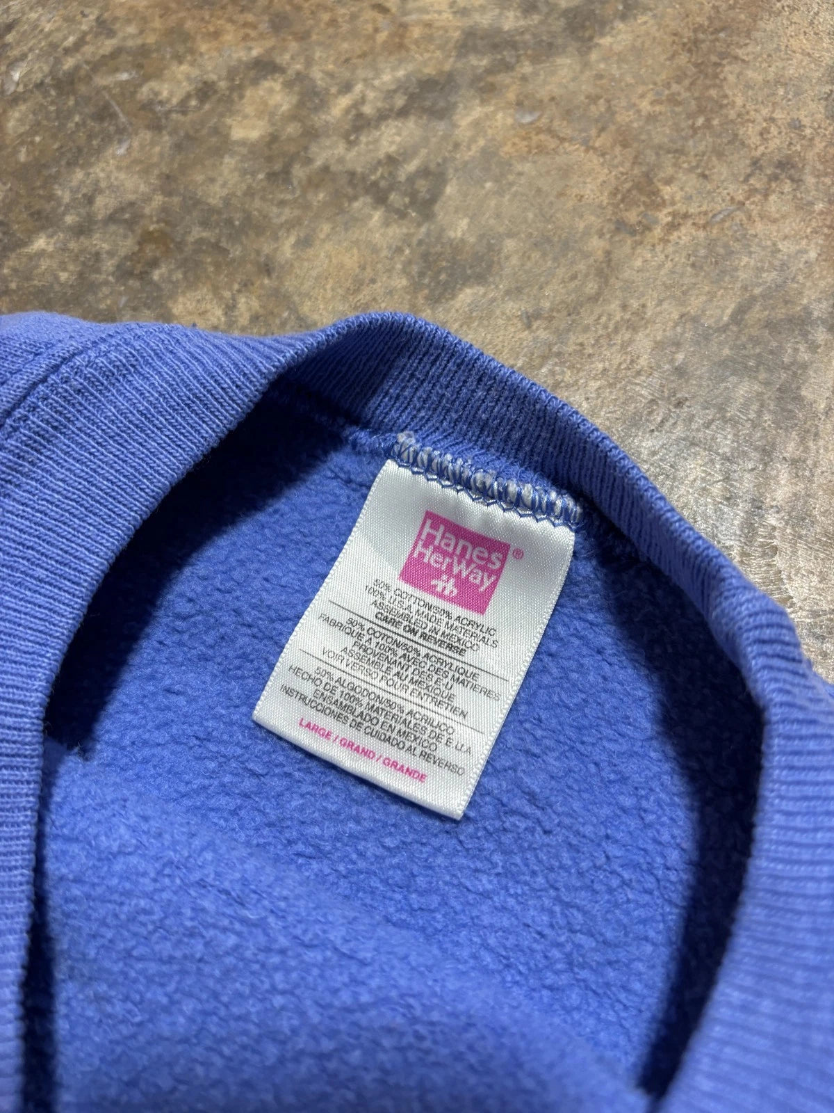 Vintage Tic Tac Toe Flower Sweatshirt - Size Womens Large - Purple