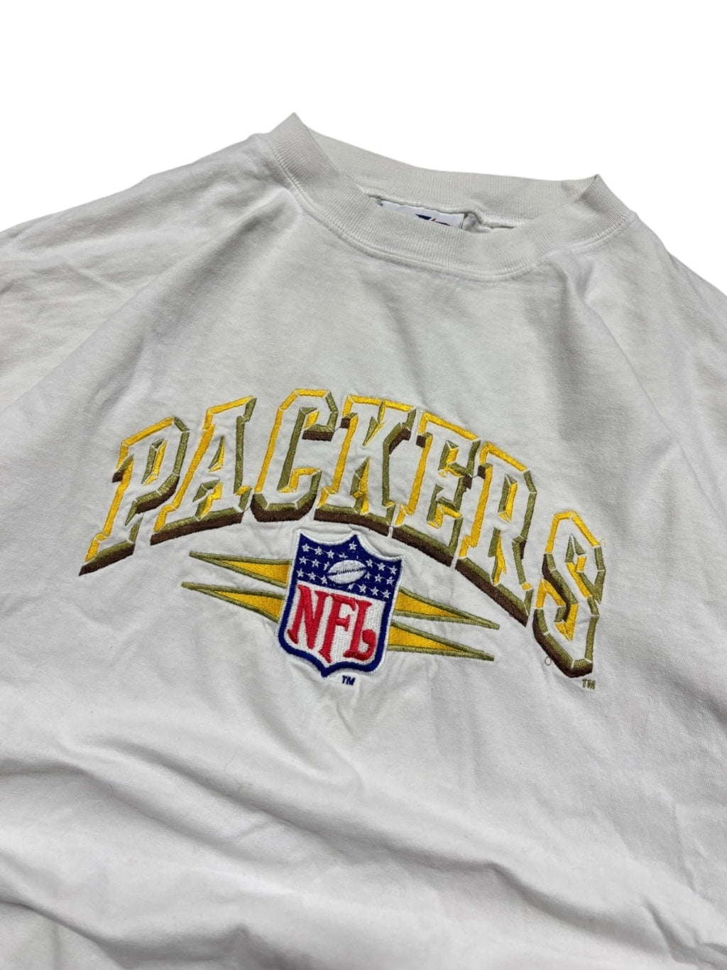 Vintage 1990s Green Bay Packers T Shirt - XL - Logo Athletic NFL Football