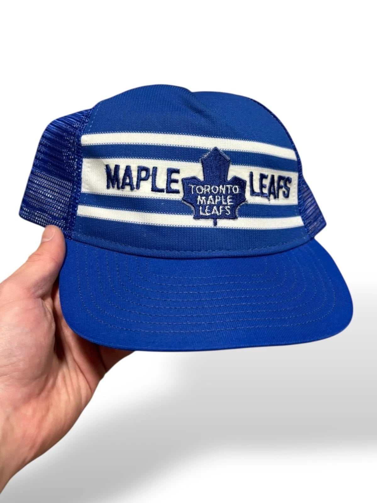 Vintage 1990s Blue Toronto Maple Leafs Hat - OSFA - NHL Hockey Snapback