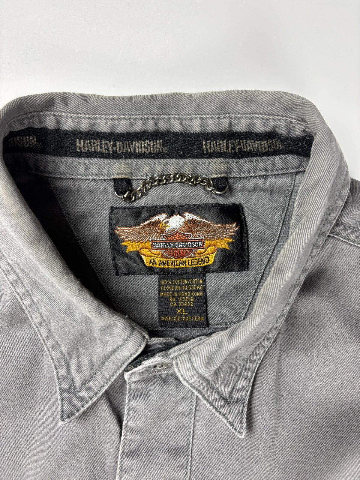 Vintage Harley Davidson Eagle Button Up Shirt